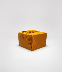 Saffron cotton sateen fabric gift wrap size M