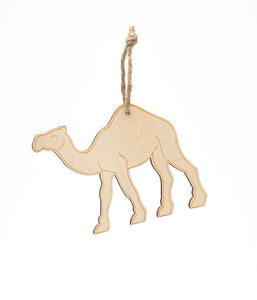 Camel wooden decorative token